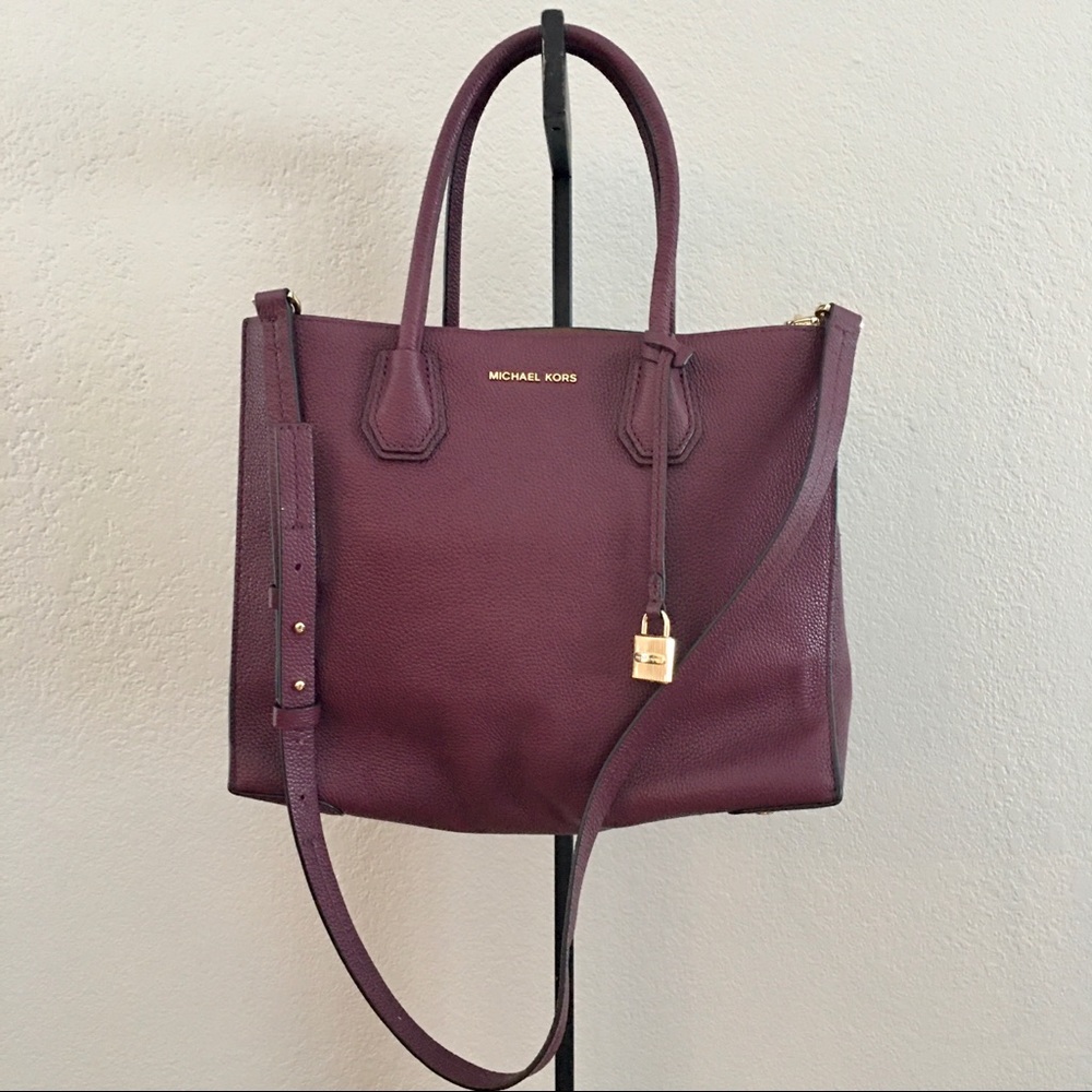 Michael Kors Deep purple satchel with strap